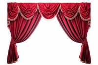 Red damask curtain pattern stage. AI generated Image by rawpixel.
