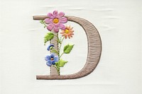 Embroidery pattern flower cross-stitch. AI generated Image by rawpixel.