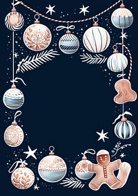 Vintage greeting card christmas decoration christmas decorations. AI generated Image by rawpixel.