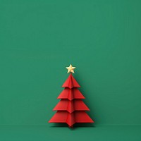 Christmas tree shape green red. AI generated Image by rawpixel.
