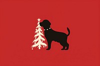Dog christmas tree mammal animal. AI generated Image by rawpixel.