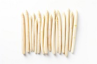 White asparagus food white background freshness. AI generated Image by rawpixel.