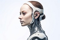 Robot technology portrait adult. AI generated Image by rawpixel.