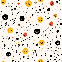 Smiley face pattern confetti backgrounds. AI generated Image by rawpixel.