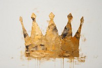 Golden crown art craft accessories. AI generated Image by rawpixel.