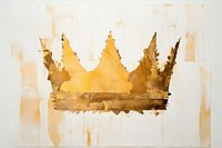 Golden crown art painting paper. 