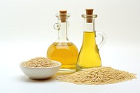 Rice bran oil food white background refreshment. AI generated Image by rawpixel.