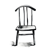 Chair furniture black white. AI generated Image by rawpixel.