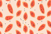 Papaya backgrounds pattern melon. AI generated Image by rawpixel.
