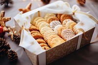 Christmas cookies food box confectionery. AI generated Image by rawpixel.