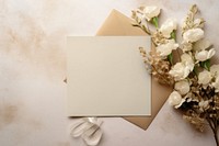 Floral card with blank space