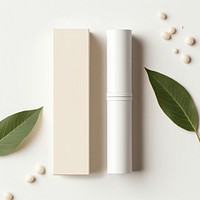 Lip balm cosmetics plant paper. 