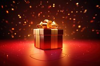 Gift boxs light gold red. AI generated Image by rawpixel.