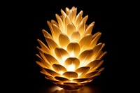 Pine cone lighting lamp illuminated. AI generated Image by rawpixel.