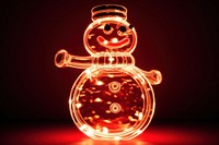 Snow man light red representation. AI generated Image by rawpixel.