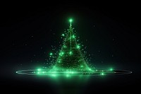 Christmas tree abstract night green. AI generated Image by rawpixel.