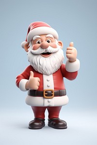 Santa Claus figurine cartoon hand. AI generated Image by rawpixel.