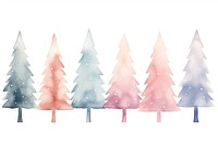 Christmas trees white background celebration creativity. AI generated Image by rawpixel.
