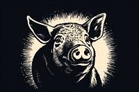 Pig animal mammal black. AI generated Image by rawpixel.