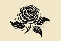 Rose drawing flower sketch. AI generated Image by rawpixel.