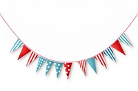 Celebrate banner flag white background clothesline. AI generated Image by rawpixel.
