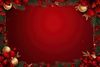 Christmas garland border christmas backgrounds red. AI generated Image by rawpixel.