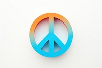 Peace sign symbol logo white background. 