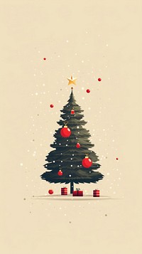 Christmas wallpaper christmas plant tree. AI generated Image by rawpixel.