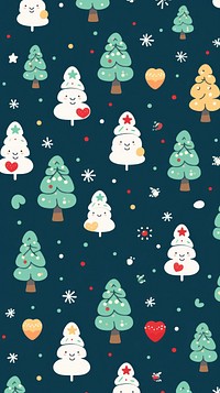 Christmas wallpaper christmas pattern winter. AI generated Image by rawpixel.