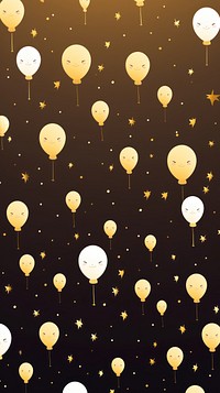 New year wallpaper confetti balloon pattern. AI generated Image by rawpixel.