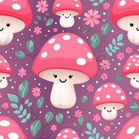 Mushroom pattern nature plant. AI generated Image by rawpixel.