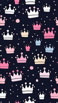 Princess crown pattern backgrounds accessories. AI generated Image by rawpixel.
