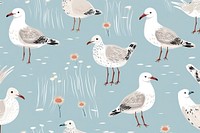 Seagull bird pattern animal transportation. AI generated Image by rawpixel.