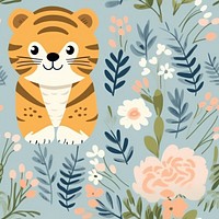 Tiger pattern  animal. AI generated Image by rawpixel.