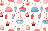Party seamless background cake backgrounds birthday. AI generated Image by rawpixel.