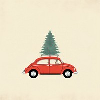 Tree car vehicle drawing. AI generated Image by rawpixel.