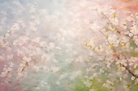 Abstract cherry blossom flowers pattern painting backgrounds plant. AI generated Image by rawpixel.
