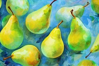 Abstract pears pattern painting backgrounds fruit. AI generated Image by rawpixel.