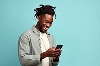 Smiling african American man holding adult photo. AI generated Image by rawpixel.
