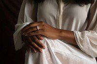 African american woman ring hand jewelry. AI generated Image by rawpixel.