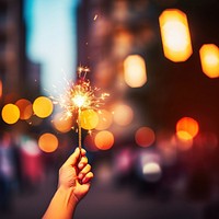 Hand holding firecracker celebration red architecture. AI generated Image by rawpixel.