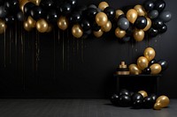 Party balloon black celebration. AI generated Image by rawpixel.
