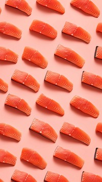 Salmon backgrounds pattern food. AI generated Image by rawpixel.