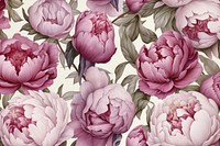 Peony flower pattern plant art. AI generated Image by rawpixel.
