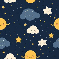 Smiling moon pattern backgrounds paper. 