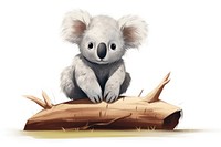 Koala sitting animal mammal. AI generated Image by rawpixel.