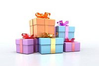 Gifts box white background celebration. AI generated Image by rawpixel.