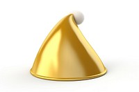 Christmas hat gold white background celebration. AI generated Image by rawpixel.