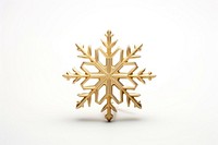 Snowflake christmas white gold. AI generated Image by rawpixel.