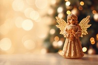 Angel ornament christmas tree representation. AI generated Image by rawpixel.